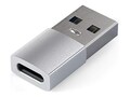 Satechi USB-A To USB-C Adapter -Silver, ST-TAUCS, 41601432, Monitor & Display Accessories