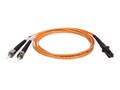 Tripp Lite Fiber Optic Patch Cable, MTRJ ST, 62.5 125, Duplex Multimode, 8m, N308-08M, 7371023, Cables