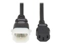 Eaton 10A 250V 18AWG C13 to P-Lock C14 North America and Europe Rated PDU Power Cord, 10ft, P004-E10                      , 41973725, Power Cords