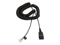 Jabra Adapter QD to RJ-45 Coilded Cord for Siemens Openstage Phone, 8800-01-94, 13828368, Adapters & Port Converters