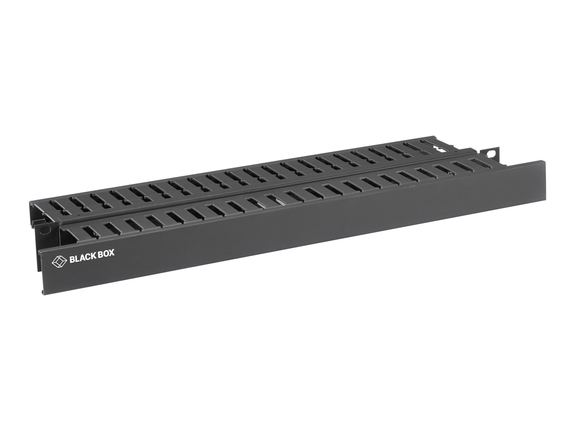 Black Box Rackmount Cable Raceway 1U Single Sided - Horizontal