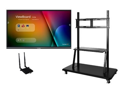 ViewSonic 86 IFP8650 ViewBoard 4K Ultra HD LED Touchscreen Display with Trolley Cart and AC Adapter, IFP8650-E2, 36992620, Monitors - Large Format - Touchscreen