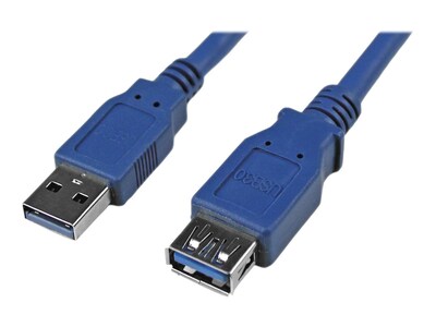 StarTech.com SuperSpeed USB 3.0 Extension Cable, USB Type A (M-F), Blue, 6ft, USB3SEXTAA6, 11075518, Cables