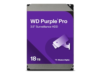 Western Digital 18TB WD Purple Pro Surveillance SATA 6Gb s 3.5 Internal Hard Drive , WD181PURP, 41270640, Hard Drives - Internal Western Digital 18TB WD Purple Pro Surveillance SATA 6Gb s 3.5 Internal Hard Drive , WD181PURP, 41270640, Hard Drives - Internal