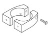 Ergotron 1.5 Split Pole-Mount Bracket, Aluminum, 60-423-003, 5464218, Stands & Mounts - Desktop Monitors