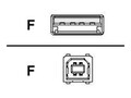 QVS USB 2.0 Cable Type A Male to Type B Male Beige 6ft, CC2209C-06, 6163214, Cables