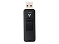 V7 32GB Retractable USB 2.0 Flash Drive, Black, VF232GAR-3N, 31899830, Flash Drives