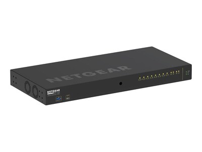 Netgear AV Line M4250-10G2F-PoE+ 1U RM L3 Managed Switch X ARM A9 1.25GHz 2GB RAM 256MB Flash 10xGb (2xPoE+), GSM4212P-100NAS, 41162224, Network Switches