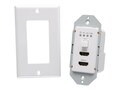 C2G Dual HDMI HDBaseT + RS232 over Cat Extender Single Gang Wall Plate Transmitter - 4K 60Hz, C2G30022, 41359281, Video Converters, Extenders & Splitters