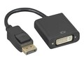 Axiom DisplayPort Male to DVI-I Dual Link Female Adapter, Black, DPMDVIFK-AX, 38204586, Adapters & Port Converters