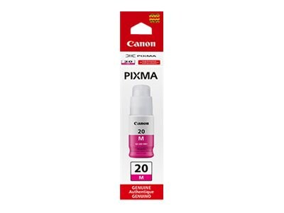 Canon Magenta GI-20 Ink Bottle, 3395C001, 37157044, Ink Cartridges & Ink Refill Kits - OEM