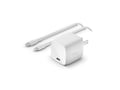 Belkin 30W Portable 1xUSB-C GaN Wall Charger Power Adapter w  USB-C to Lightning Cable - White, WCH001DQ1MWH-B5, 41188428, AC Power Adapters (external)