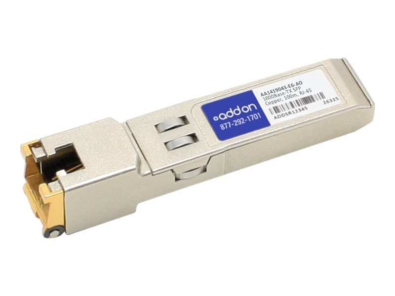 AddOn 1000BaseT SFP GBIC Transceiver (Avaya AA1419043-E6)