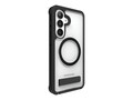 ZAGG Rainier Snap Magnetic Phone Case with Stand For Galaxy S26+ - Clear Black, 702321395, 42117871, Carrying Cases - Phones/PDAs
