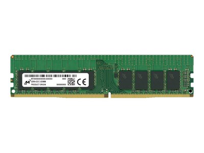 Crucial 16GB PC4-25600 288-pin DDR4 SDRAM UDIMM, MTA9ASF2G72AZ-3G2R, 41504884, Memory