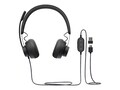 Logitech MSFT Teams Zone Wired Headset , 981-000871, 38350321, Headsets (w/ microphone)
