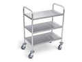 Luxor 37H Stainless Stell Cart, L100S3, 41150795, Computer Carts Luxor 37H Stainless Stell Cart, L100S3, 41150795, Computer Carts