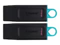 Kingston 64GB DataTraveler Exodia USB 3.2 Gen 1 Flash Drive, 2-Pack, DTX/64GB-2P, 41370152, Flash Drives