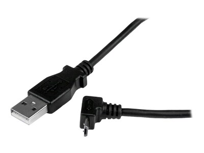 StarTech.com Micro USB Cable - A to Up Angle Micro B, 2m, USBAUB2MU, 16153571, Cables