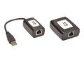 Tripp Lite 1-Port Plug-and-Play USB 2.0 over Cat5 Cat6 Extender Kit, Transmitter & Receiver, USB up to 164.04ft, B203-101-PNPINT, 41409260, Video Converters, Extenders & Splitters