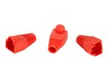 Black Box Color-Coded Snagless Pre-Plugs, Red (50-pack), FMT720, 7704318, Cable Accessories
