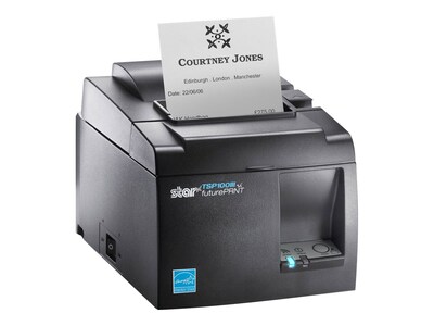 Star Micronics TSP143IIIW GY Thermal WLAN WPS Push-n-Con Printer w  Auto Cutter, 39464710, 31469629, Printers - POS Receipt