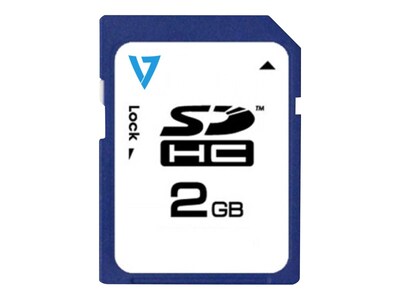 V7 2GB Secure Digital Card, VASD2GR-1N, 13165082, Memory - Flash