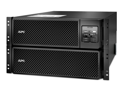 APC Smart-UPS SRT 10KVA 10kW 208V 6U RM Online UPS HW Input (4) L6-20 (2) L6-30 HW Output (SRT10KRMXLT), SRT10KRMXLT, 18358924, Battery Backup/UPS