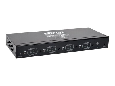 Tripp Lite Open Box 4x4 HDMI F F over Cat5 Cat6 Matrix Extender Switch with x4 RJ-45, TAA, B126-4X4                      , 41832869, Switch Boxes - AV