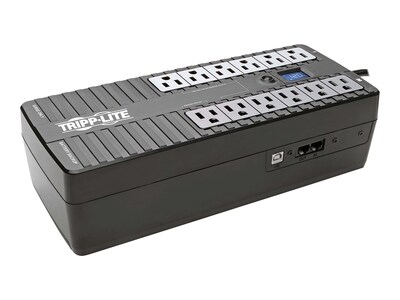 Tripp Lite Eco 850VA 425W 120V Energy-Saving Standby UPS, USB Port, (12) 5-15R Outlet (Eco850LCD), ECO850LCD, 12677342, Battery Backup/UPS