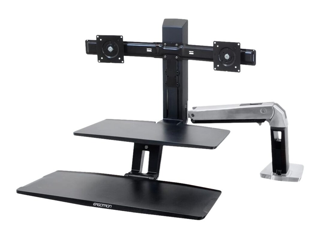 Ergotron WorkFitA with Suspended Keyboard Tray, Dual (24392026)
