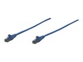Intellinet Cat6 Patch Cable, Blue, 25ft, 342629, 15177239, Cables