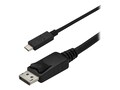 4Xem USB Type C to DisplayPort M M 4K Cable, Black, 6ft, 4XUSBCDISPCBL6, 36382338, Cables