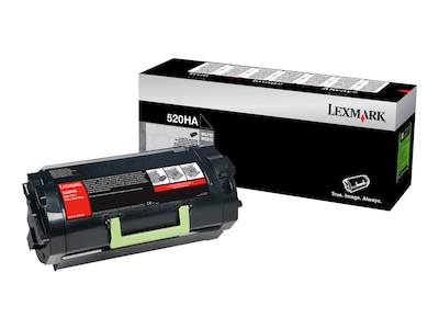 Lexmark 520HA Black High Yield Toner Cartridge, 52D0HA0, 14909021, Toner and Imaging Components - OEM Lexmark 520HA Black High Yield Toner Cartridge, 52D0HA0, 14909021, Toner and Imaging Components - OEM