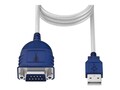 Sabrent Sabrent USB 2.0 Serial DB9 Male 9 Pin RS232 Cable Adapter CB-DB9P1 ft DB-9 USB Data Transfer Cable, CB-DB9P, 41493688, Cable Accessories