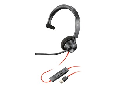 HP Poly Blackwire 3310 Microsoft Teams Certified USB-C Headset (TAA Compliant), 760Q7AA, 41742425, Headsets (w/ microphone)