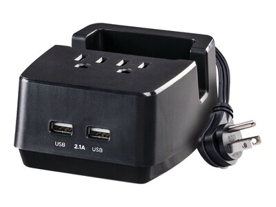CyberPower Dual USB Power Station (2) Outlets (2) USB Charging Ports 5ft Cord, PS205U, 26692746, Power Strips