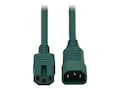 Tripp Lite Heavy Duty Computer Power Cord, 15A, 14AWG IEC-320-C14 to IEC-320-C15, Green, 2ft, P018-002-AGN, 32986011, Power Cords Tripp Lite Heavy Duty Computer Power Cord, 15A, 14AWG IEC-320-C14 to IEC-320-C15, Green, 2ft, P018-002-AGN, 32986011, Power Cords