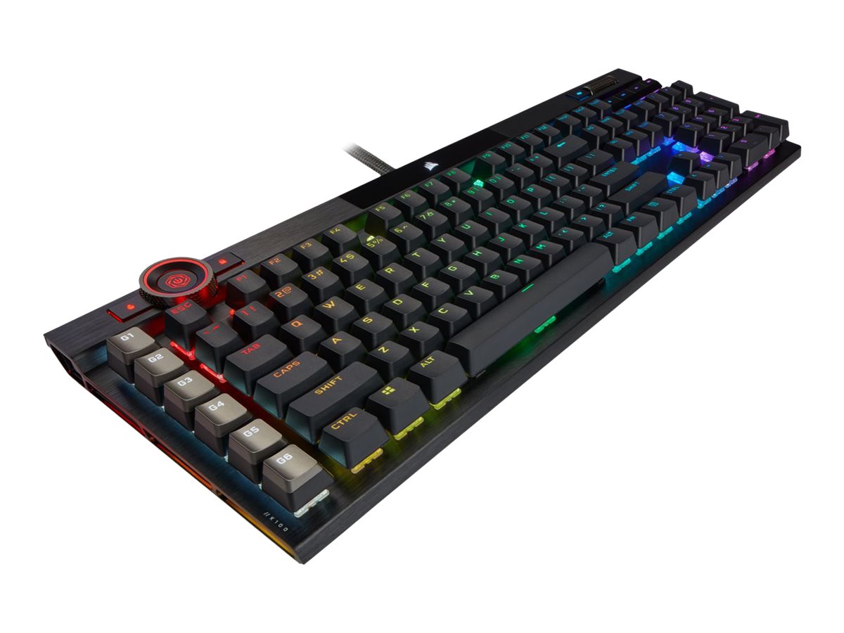 Corsair K100 RGB Mechanical Gaming Keyboard, CHERRY MX Speed, (CH