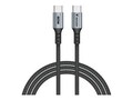 Verbatim Sync & Charge 60W USB-C to USB-C Cable, Black, 3.9ft, 31845                         , 42032774, Cables
