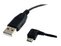StarTech.com Micro USB Cable, USB Type A to Left Angle USB Micro B, 6ft, UUSBHAUB6LA, 11862394, Cables