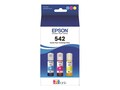 Epson EcoTank T542 Multi-color Ink Bottles - Cyan, Magenta & Yellow (3-pack), T542520-S, 41045931, Ink Cartridges & Ink Refill Kits - OEM