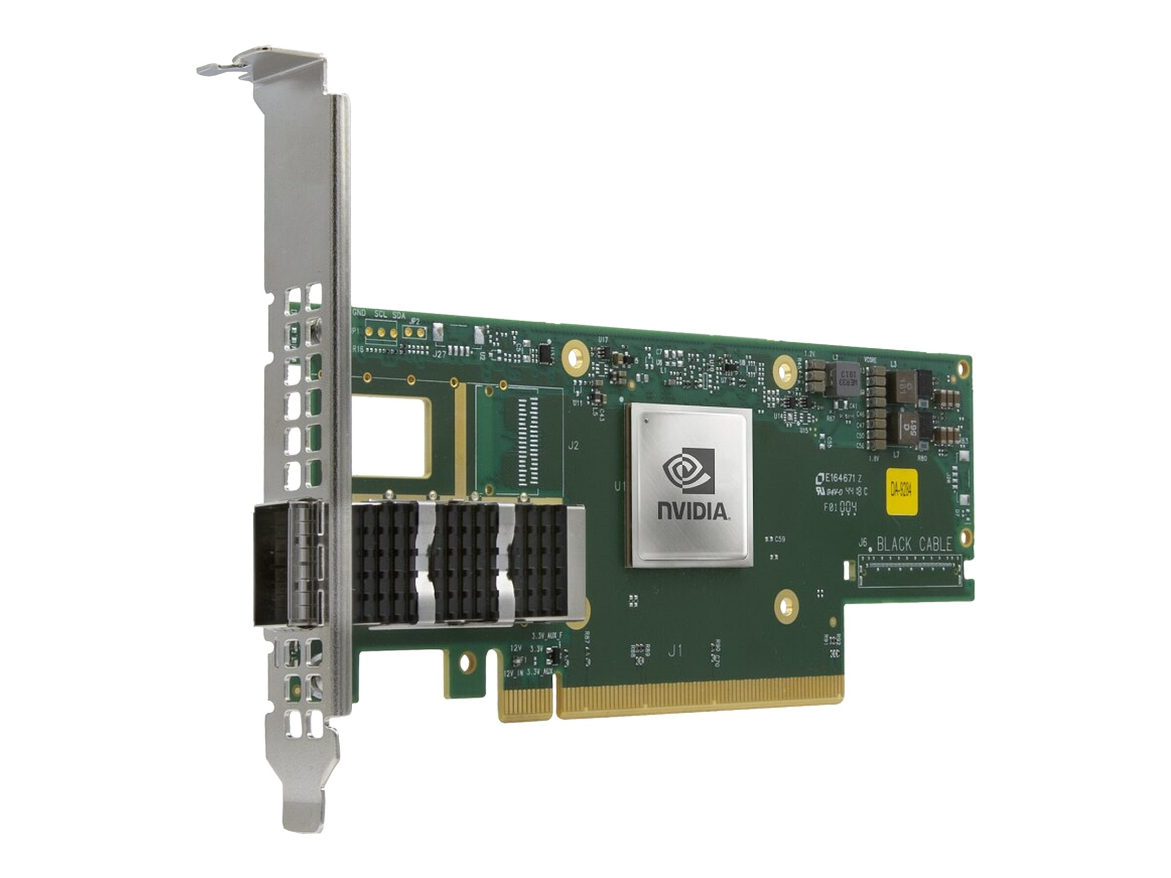 Mellanox ConnectX-6 1-Port 100Gb s HDR100, EDR IB, 100GbE QSFP56 PCIe 3.0  4.0 x16 NIC w Tall Bracket