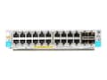 HPE 20-Port 10 100 1000BASE-T POE+ RJ-45 Module w 4x10GbE SFP+, MACsec, J9990A, 20020308, Network Device Modules & Accessories