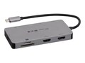 Tripp Lite USB-C Triple-Display Travel Dock w 100W PD Charging, U442-DOCK8G-GG2 , 42140992, Docking Stations & Port Replicators Tripp Lite USB-C Triple-Display Travel Dock w 100W PD Charging, U442-DOCK8G-GG2 , 42140992, Docking Stations & Port Replicators
