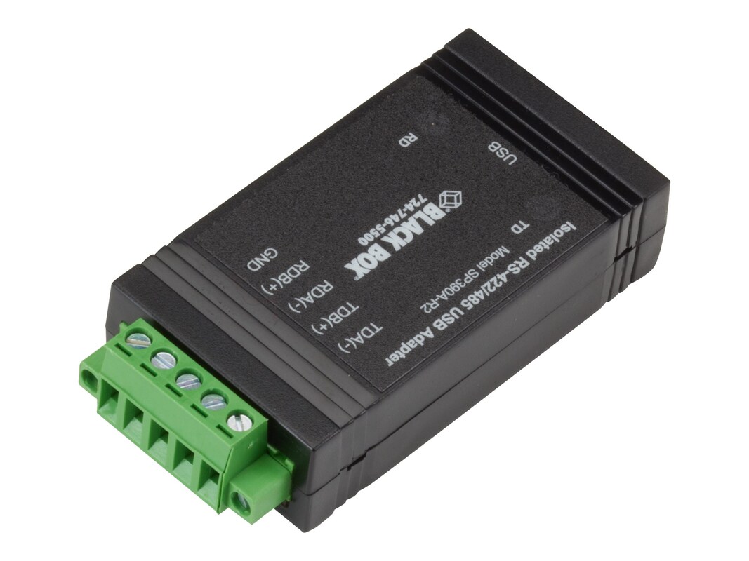 Black USB to RS422 485 Converter with Opto-Isolation (SP390A-R3)
