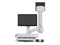 Ergotron StyleView Sit-Stand Combo System with Worksurface, White, 45-270-216, 29834519, Wall Stations