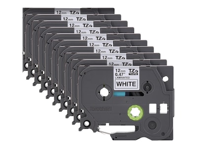 Brother 0.47 x 26.2' TZe-231 Black Print on White Laminated Label Tape for P-touch Label Maker (10 pack), TZE23110PKB, 41709837, Paper, Labels & Other Print Media Brother 0.47 x 26.2' TZe-231 Black Print on White Laminated Label Tape for P-touch Label Maker (10 pack), TZE23110PKB, 41709837, Paper, Labels & Other Print Media
