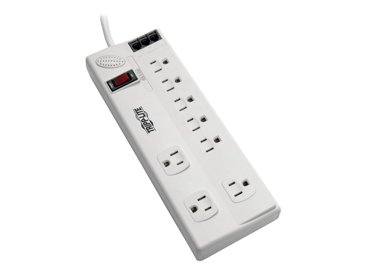 Tripp Lite 8 Outlet Surge Protector, 8' Cord, 2160 Joules (TLP808TEL)