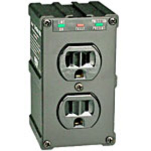 Tripp Lite Isobar 2-Outlet Surge Protector, Direct Plug-In, 1410 Joules, Diagnostic LEDs, ULTRABLOK, 180075, Surge Suppressors